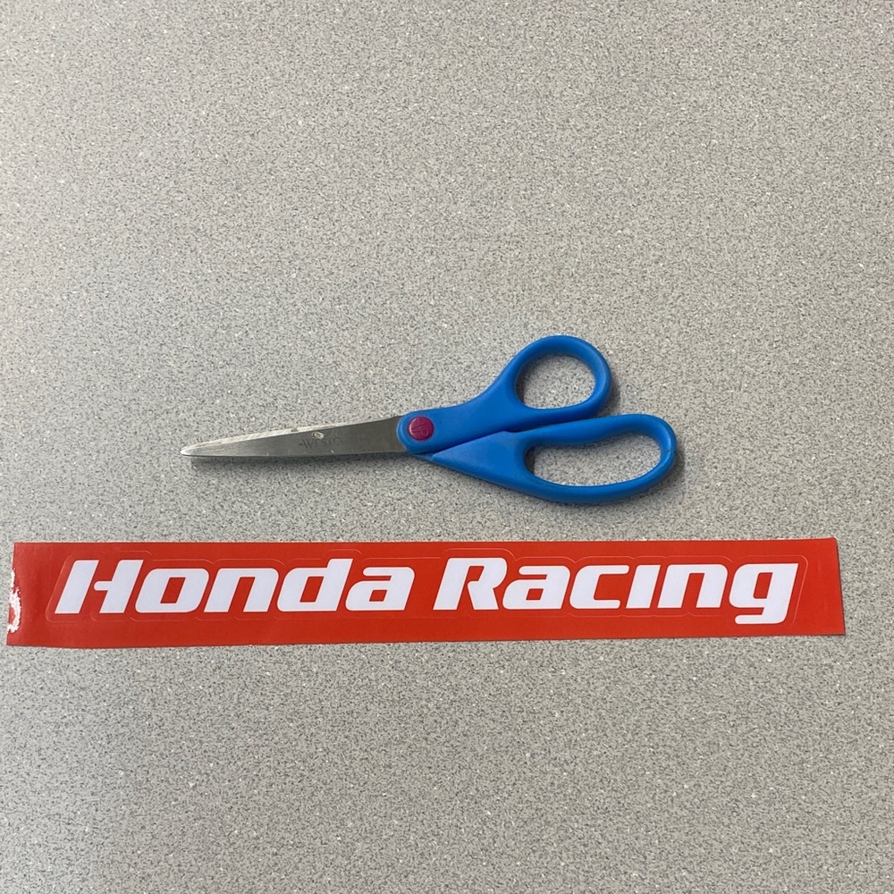 Honda Racing Red Decal Sticker - Picture 2 of 2